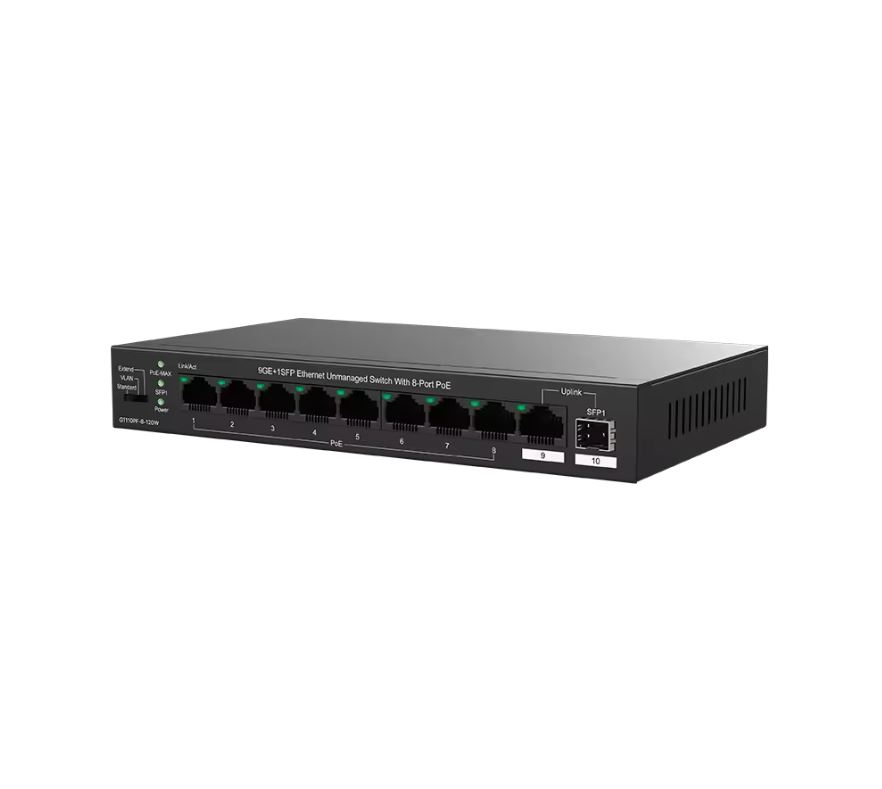 Switch TENDA  9GE+1SFP TEG1110PF-8-120W 8-PORT - صورة 2 - تندا
