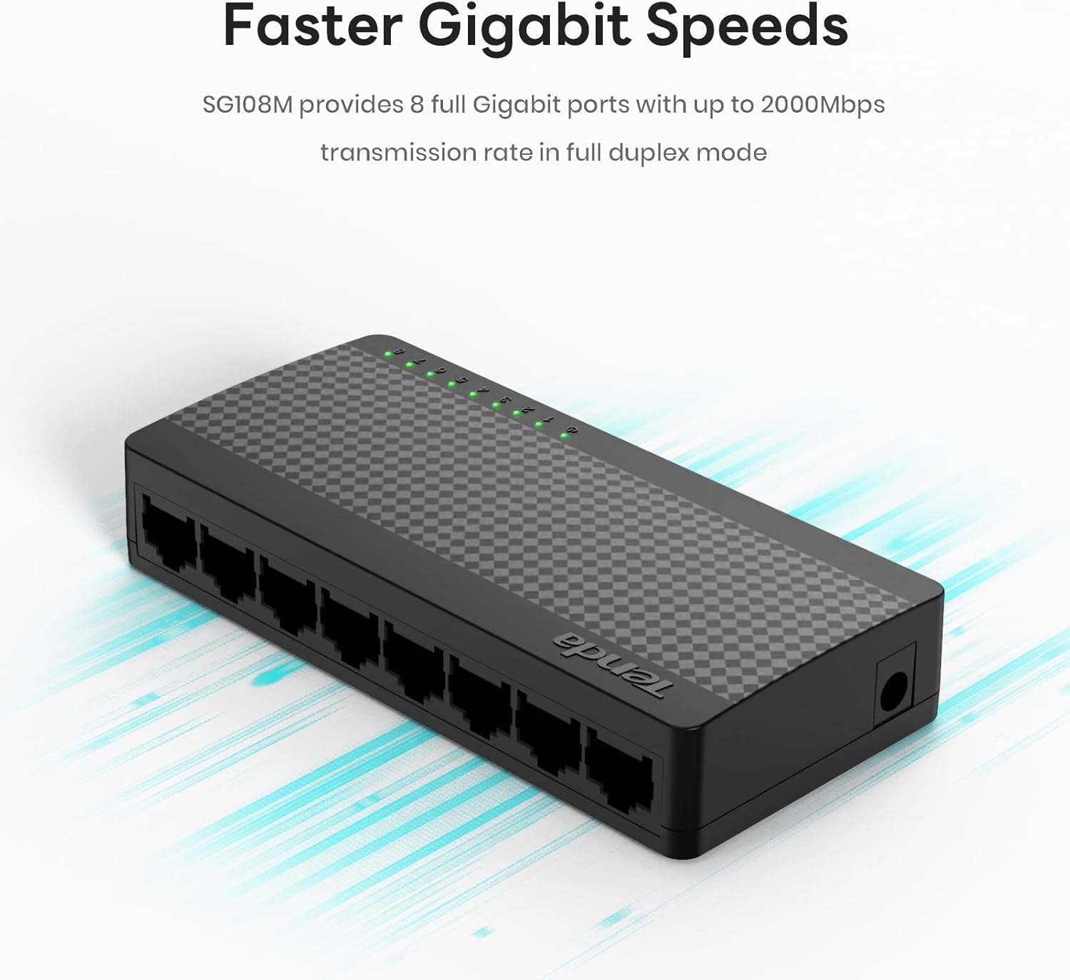 Switch Tenda  SG108M 10/100/1000 8-PORT - صورة 1 - تندا