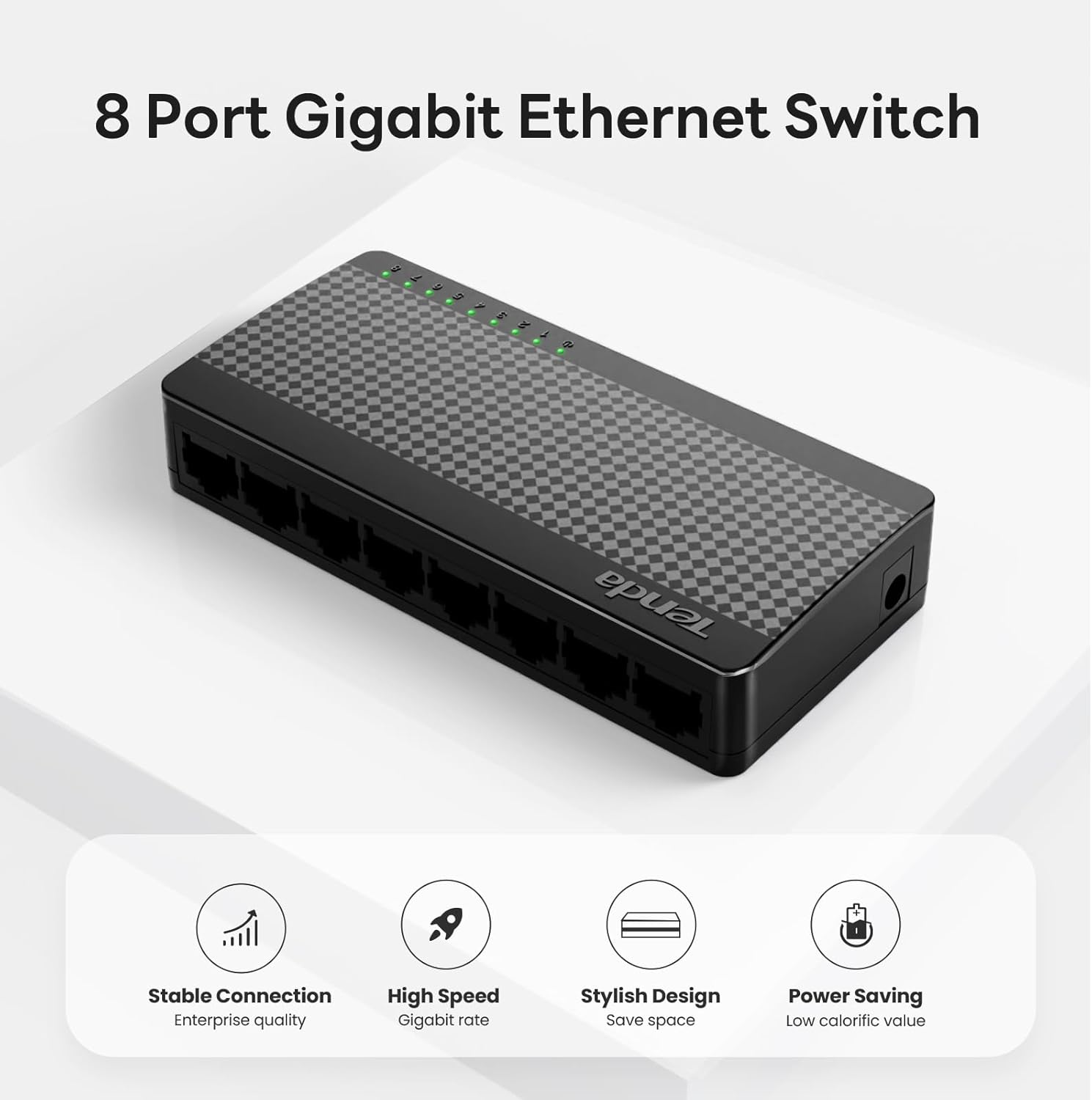 Switch Tenda  SG108M 10/100/1000 8-PORT - صورة 2 - تندا