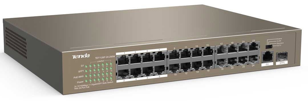 Switch Tenda TEF1126P-24-250W 10/100/1000