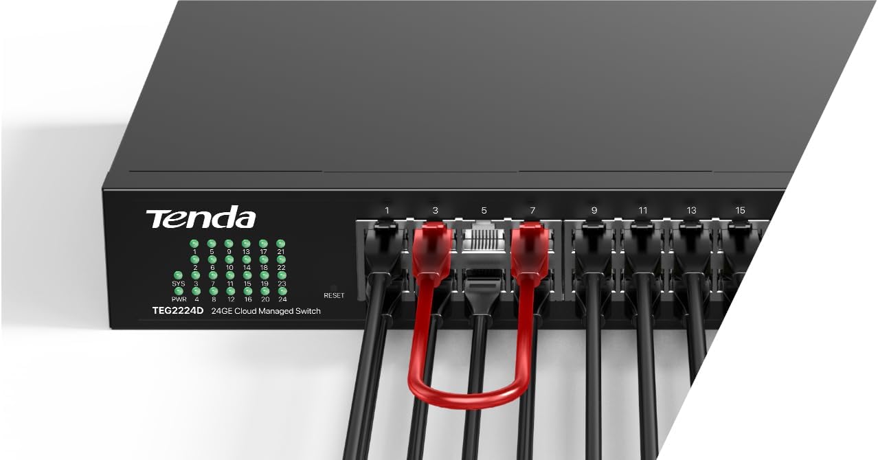 Switch Tenda TEG2226D 24 Port Managed 10/100/1000 - صورة 2 - تندا